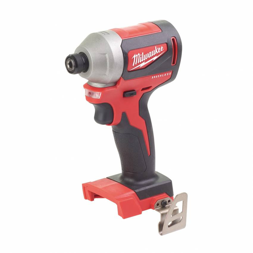 Гвинтоверт акумуляторний 1/4" HEX MILWAUKEE, M18 CBLID-402C, 180Нм, (зарядний пристрій, 2 акум.Х 4Ач, кейс)-4933464534