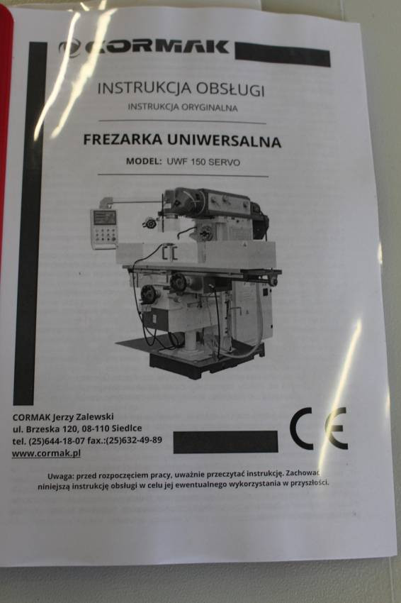 Універсальний фрезерний верстат CORMAK UWF 150 SERVO-UWF150SERVO