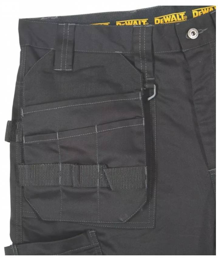 Штани робочі Dewalt Thurlston Trousers чорні розмір 30/33 склад 100% поліестер стрейч, не водопроник-DWC100-001-3033