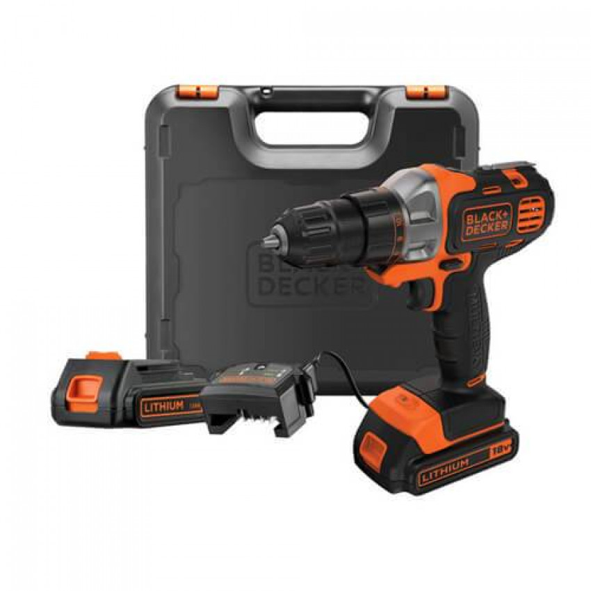 Дриль-шуруповерт акумуляторний BLACK DECKER MT218KB-MT218KB