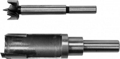 Свердла по дереву: коронка та фреза YATO: Ø=20 мм, l=110/90 мм- коронка/фреза, 2 шт-[articul]