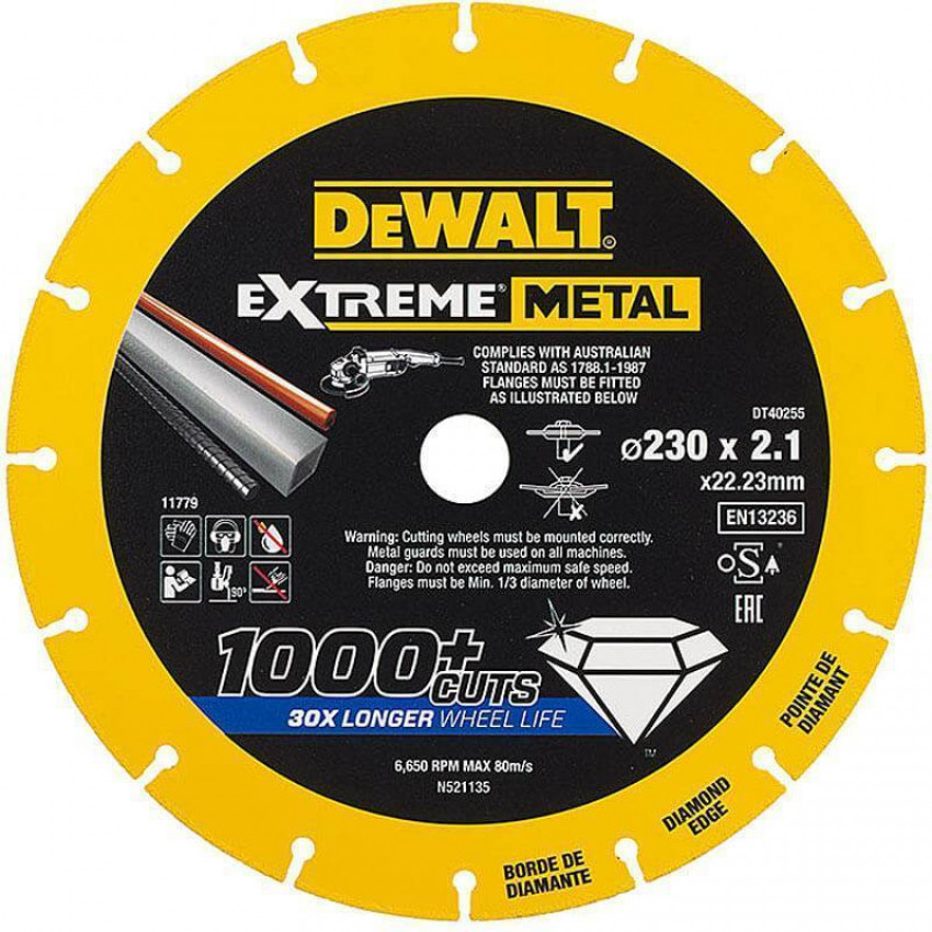 Диск алмазний 230мм DeWALT DT40255-DT40255