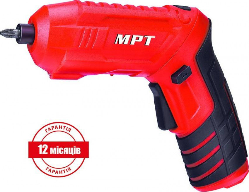 Викрутка акумуляторна поворотна MPT 4 В Li-ion 1.5 Аг 250 об/хв 3.5 Нм реверс USB аксесуари 20 шт MCSD4006.2-MCSD4006.2