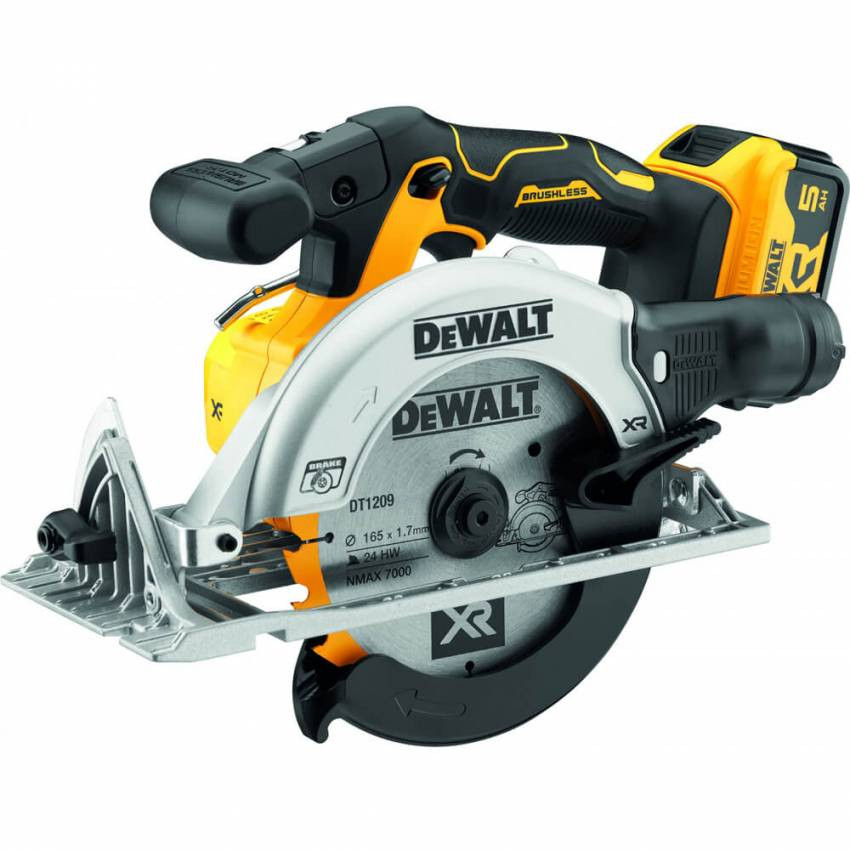 Пила дискова акумуляторна безщіткова DeWALT DCS565P2-DCS565P2