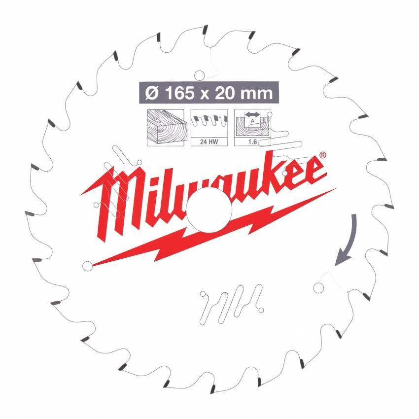 Диск пильний MILWAUKEE, Ø190/30/1,6мм-4932471301