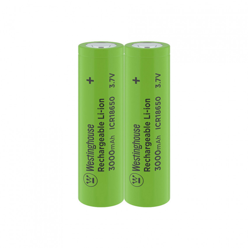 Акумулятор літій-іонний Westinghouse Li-ion ICR18650, 3000mAh, 2шт/уп shrink-ICR18650F-30-SP2