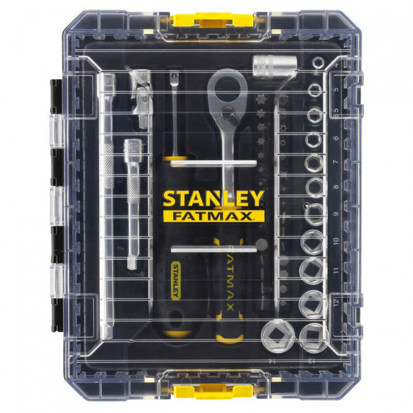 Набір торцевих головок 1/4 FATMAX® Maxi Drive, шестигранних, 48 предметів STANLEY FMMT98101-0-FMMT98101-0