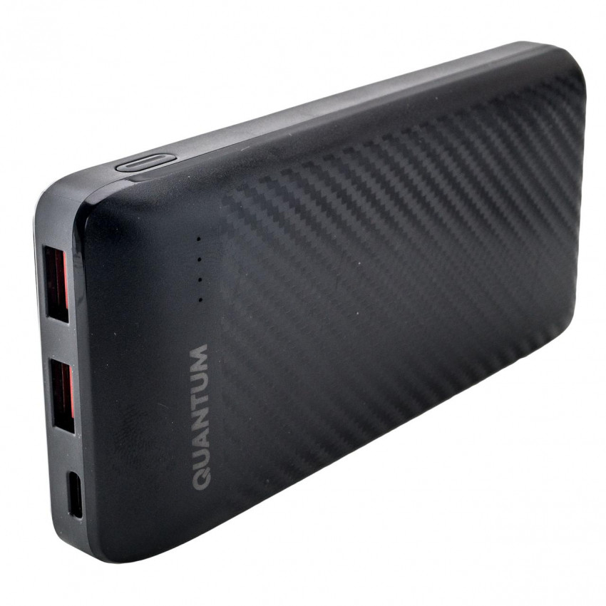 Універсальний мобільний акумулятор Power bank fast charging Quantum QM-PB1022 black 20 000mAh 3.7V-QM-PB1022