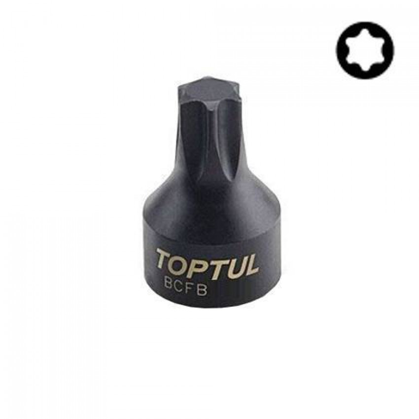 Головка TORX T15 1/4" (цілісна) TOPTUL BCFB0815-BCFB0815