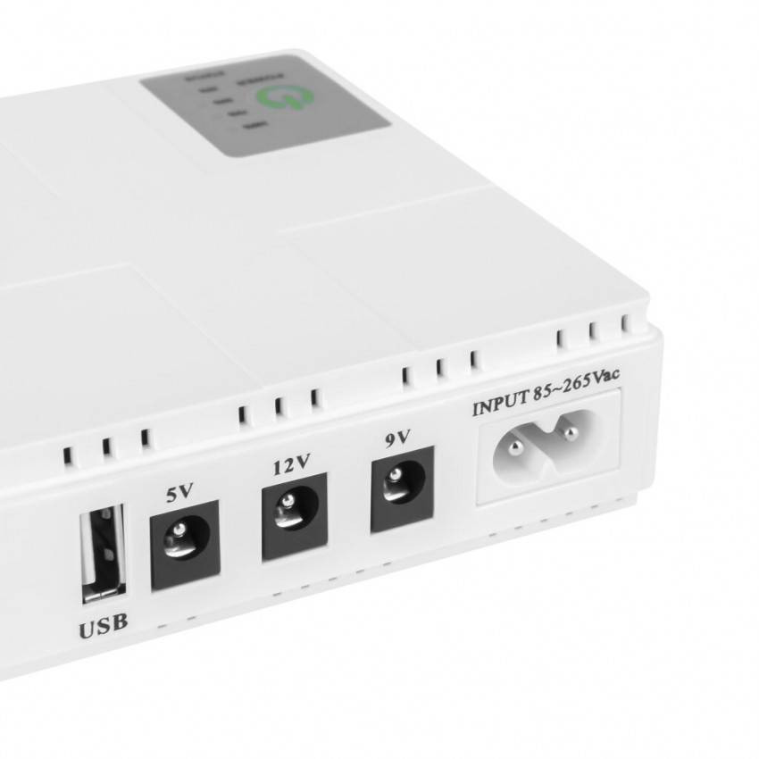 Портативне джерело безперебійного живлення GreenVision GV-008-UPS-DC1018W White-D-20049