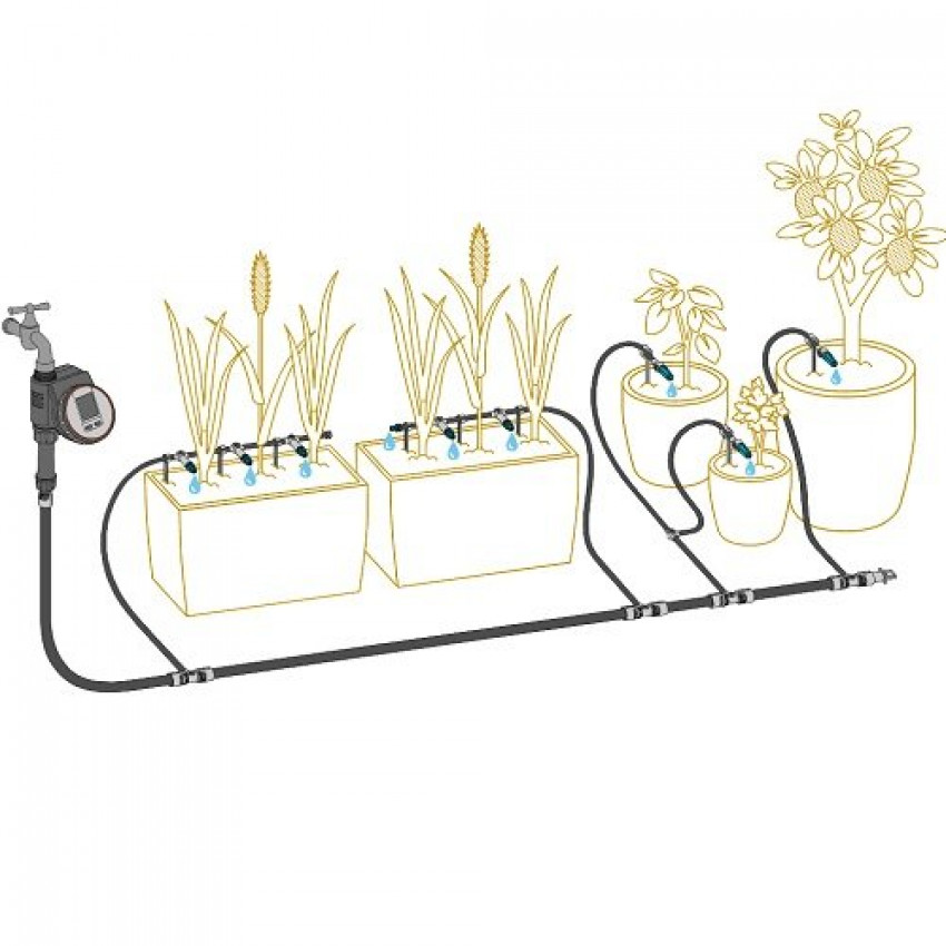 Комплект для поливу Gardena Micro-Drip-System Terrace Set на 30 рослин-13400-20.000.00