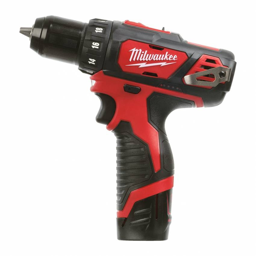 Дриль-шуруповерт акумуляторний MILWAUKEE, M12 BDD-202C, 30Нм ( зар.пристр, 2 акум.Х 2Ач, кейс) (акція)-4933441915