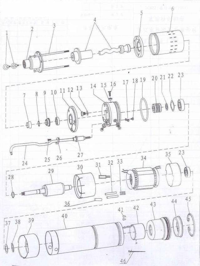 Насос шнековий свердловинний 0,75 кВт H 170 (107) м Q 35 (20) л / хв Ø96 мм (нержавіюча) AQUATICA (DONGYIN) (777213)-777213