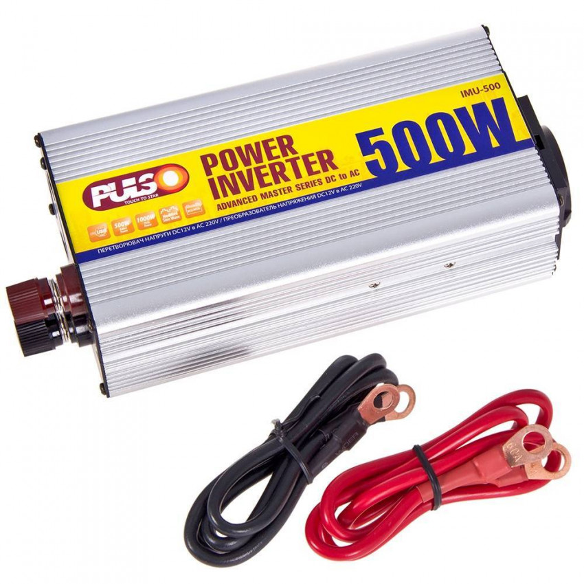 Перетворення. напруги PULSO/IMU 500/12V-220V/500W/USB-5VDC0.5A/мод.хвиля/клеми-IMU-500 (12)