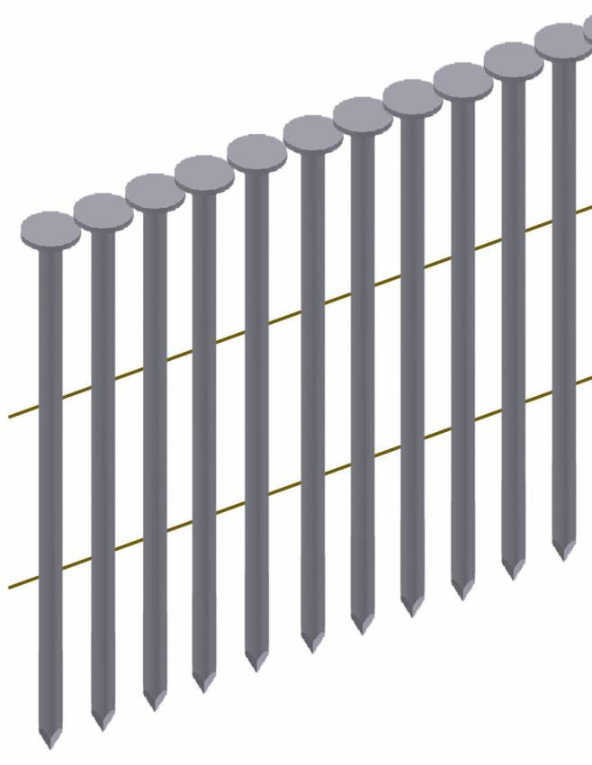 Цвях рифлений у бобіні Prebena типу CNW 2,5/55 (9 тис. шт.)-CNW 2,5/55 BkRi x 9