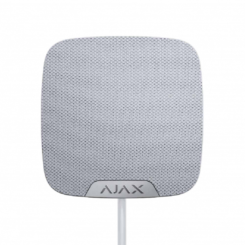 Дротова сирена для приміщень AJAX HomeSiren Fibra (white)-