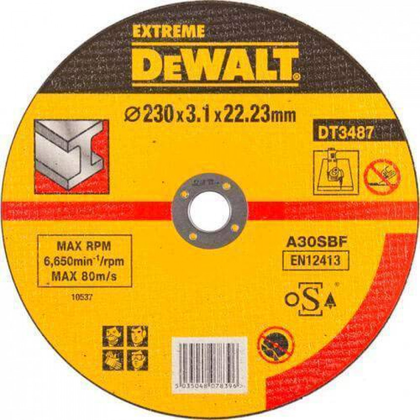 Коло відрізне по металу 230х3.1мм DeWALT DT3487-QZ-DT3487-QZ