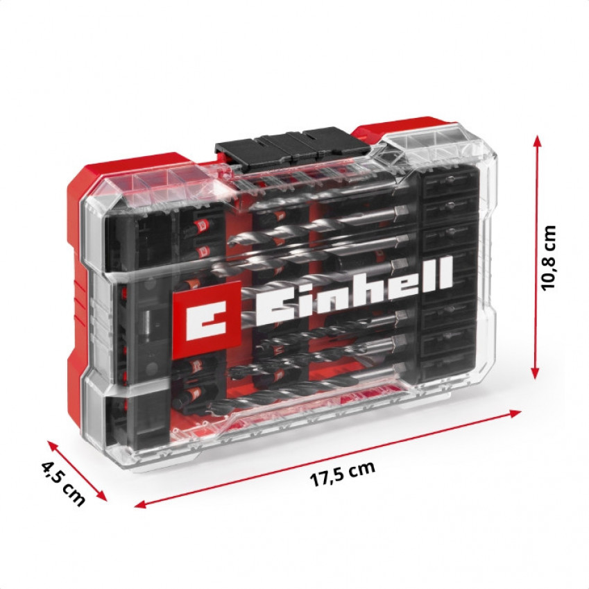 Набір ударних біт і свердл Einhell 39 шт, M-Case (108759)-