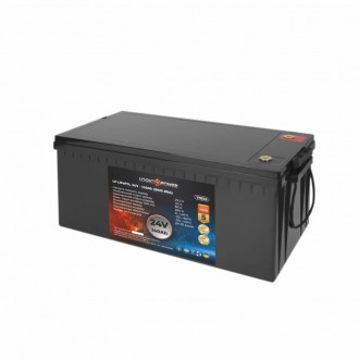 Акумулятор LP LiFePO4 24V (25,6V) - 140 Ah (3584Wh) (BMS 80A) пластик-[articul]