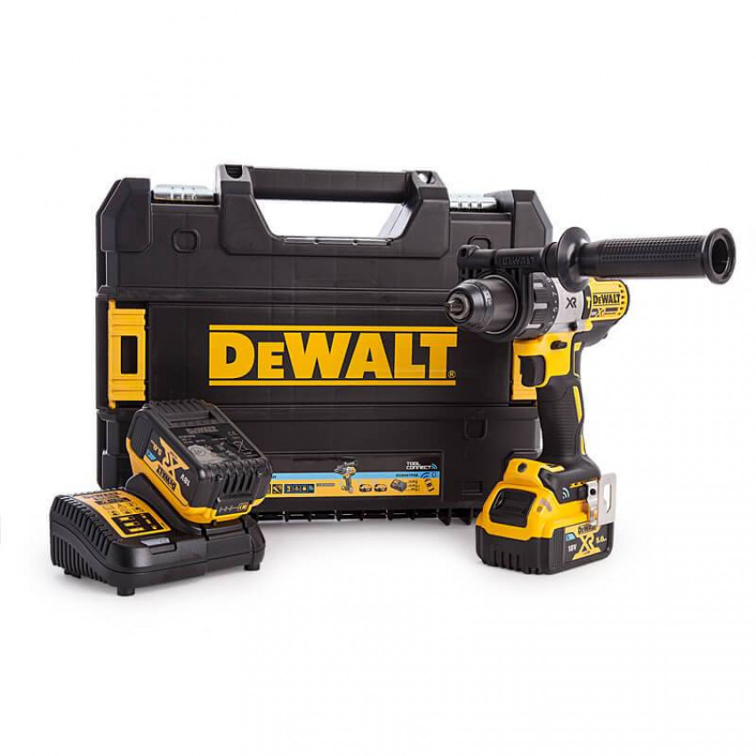 Дриль-шуруповерт акумуляторний безщітковий ударний DeWALT DCD997P2B-DCD997P2B