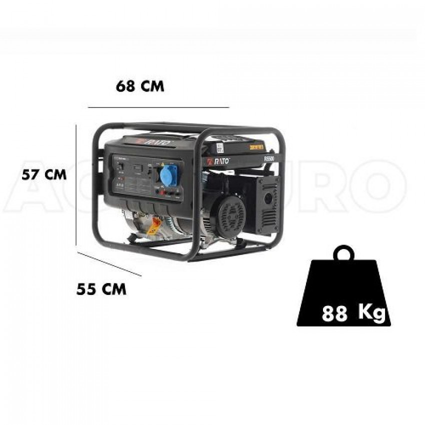 Генератор бензиновий RATO R5500 5,5 кВт-240550090