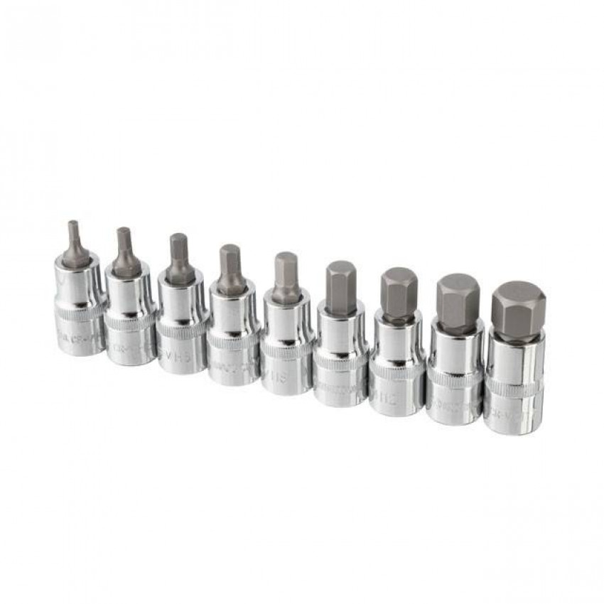 Набір біт HEX 1/2" 4-17, 55 мм, S2, STORM INTERTOOL ET-8405-ET-8405