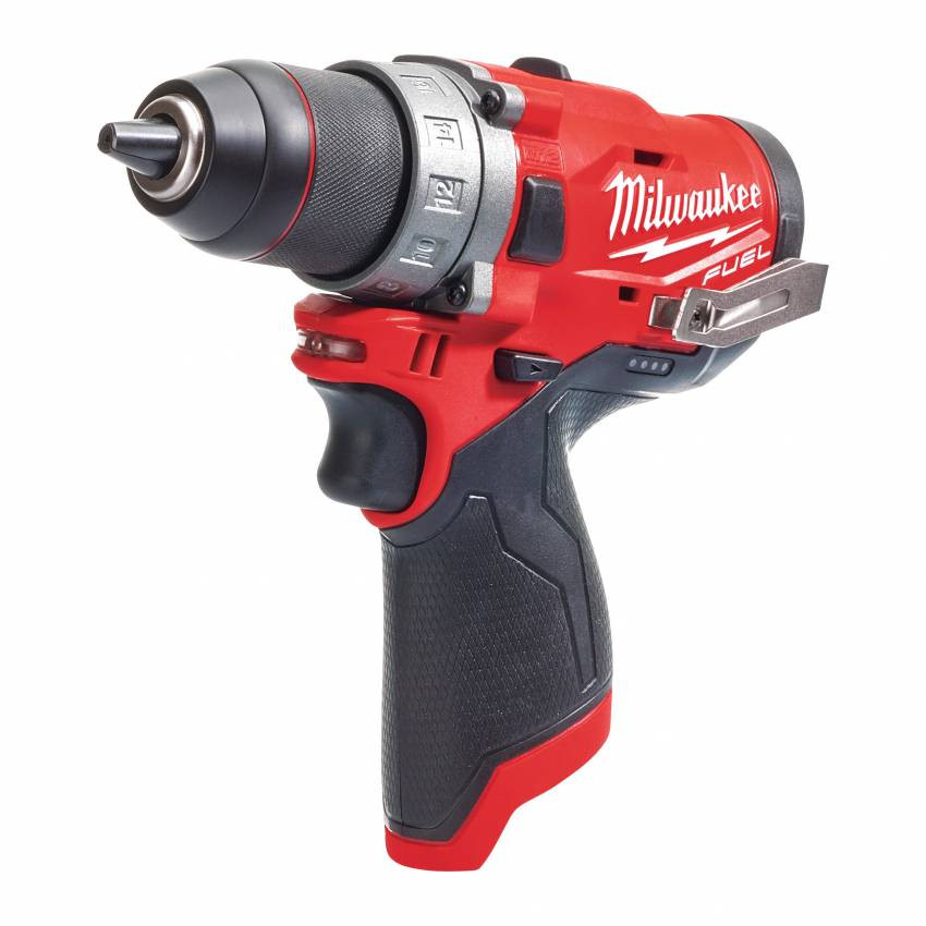 Дриль-шуруповерт акумуляторний MILWAUKEE, M12 FDD-602X, 44Нм (зарядний пристрій, 2 акум.Х 6Ач, HDкейс)-4933459820