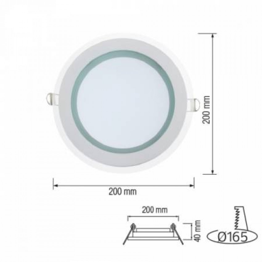 Світлодіодний світильник CLARA-15 15W 4200К-016-016-0015-030