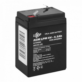 Акумулятор AGM LPM 6V - 4.5 Ah-[articul]