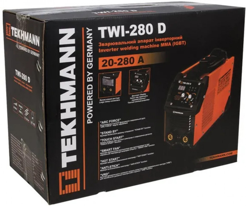 Зварювальний апарат Tekhmann TWI-280 D (847857)-847857