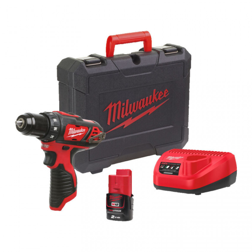 Дриль-шурупокрут MILWAUKEE M12 BDD-201C крутящий момент 30 Нм 4933479439-4933479439