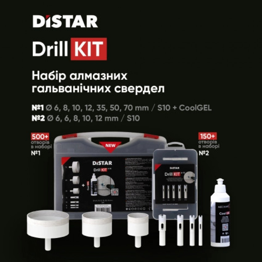 Свердло алмазне Набір для свердління DrillKIT 6-12-80115429040