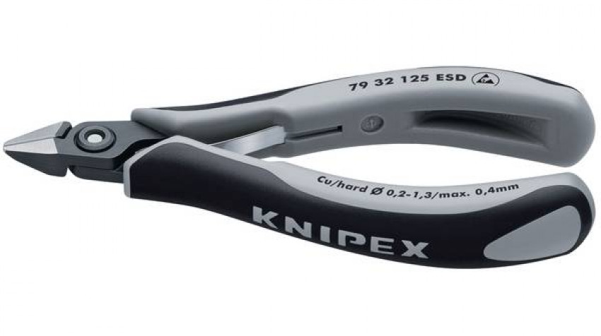 Прецизійні кусачки бокові для електроніки KNIPEX 79 32 125 ESD-79 32 125 ESD