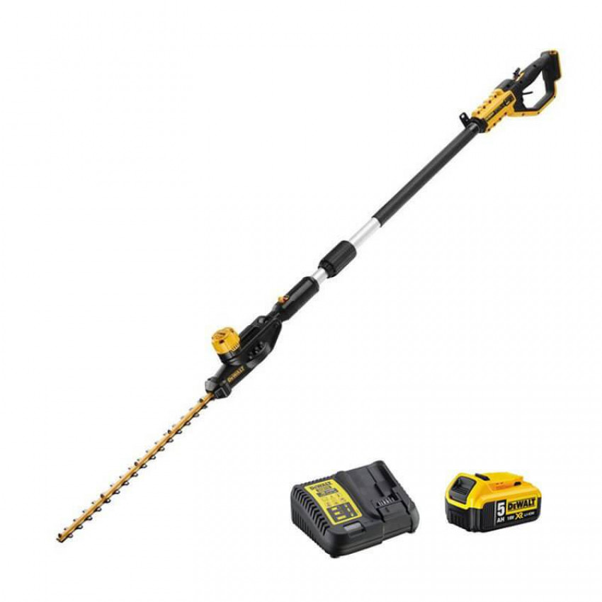 Кущоріз зі штангою безщітковий акумуляторний DeWALT DCMPH566P1-DCMPH566P1