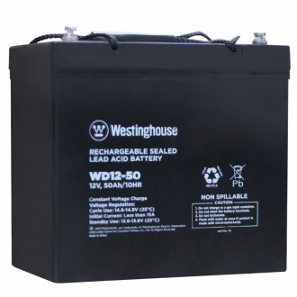 Свинцево-кислотна акумуляторна батарея Westinghouse Deep Cycle, 12V, 50Ah, terminal T14, 1шт 230*138*211