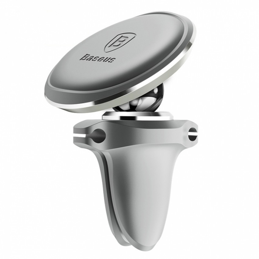 Автоутримувач Baseus Magnetic Air Vent Car Mount Holder Silver (SUGX-A0S)-