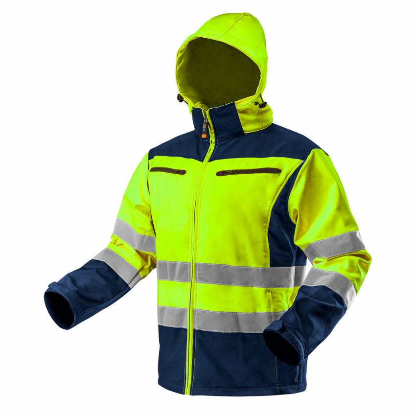 Куртка softshell світлоповертаюча; жовта; розмір XXXL-81-700-XXXL