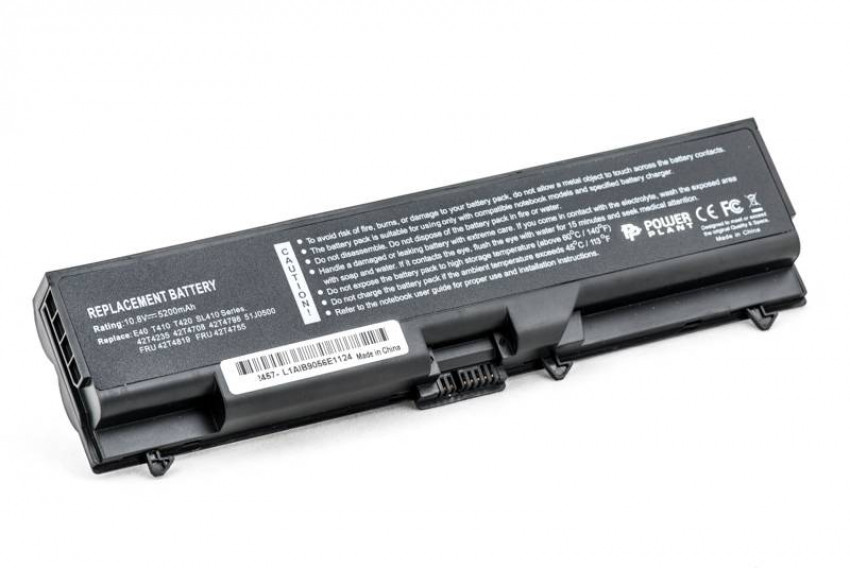 Акумулятори PowerPlant для ноутбуків IBM/LENOVO ThinkPad SL410K (FRU42T4795, IMSL40LH) 10.8V 5200mAh-NB00000069