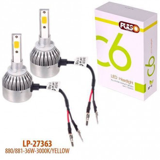 Лампи PULSO С6/LED/H27-880/881/2*280°COB/12-24v36w/3800Lm/3000К-[articul]