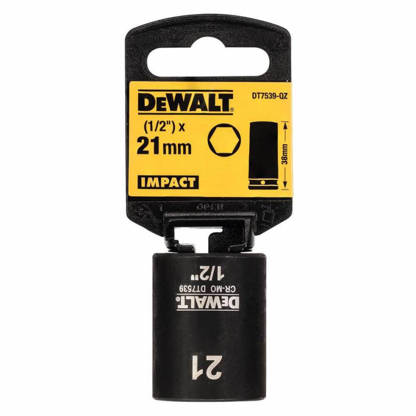 Головка торцева коротка ударна IMPACT DeWALT DT7539-DT7539