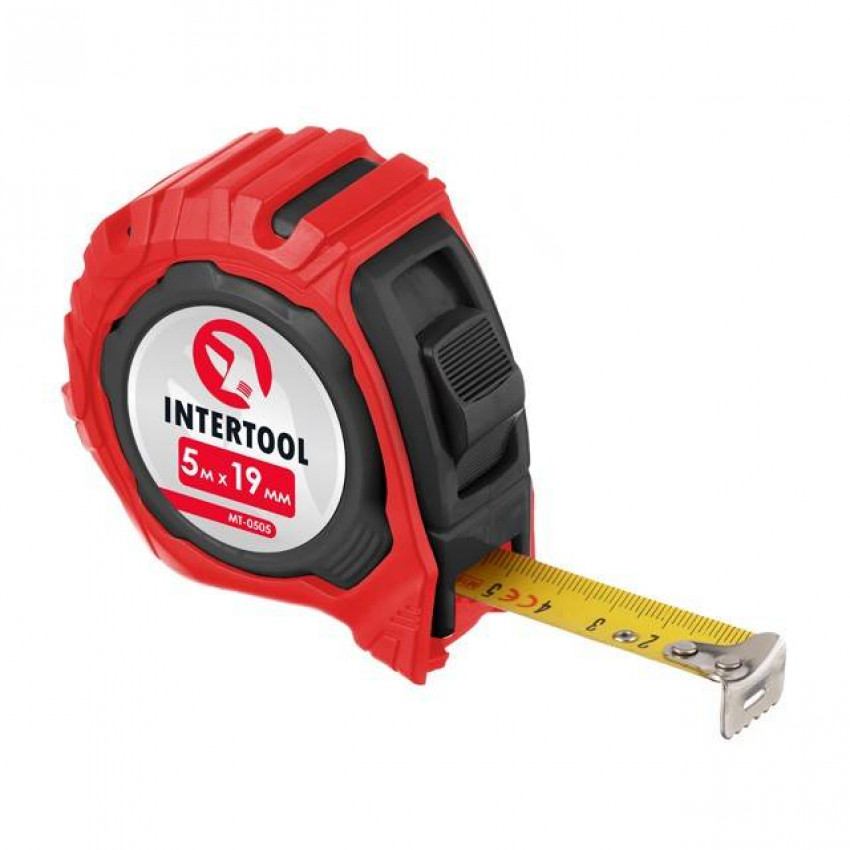 Рулетка з фіксатором 5 м "Магніт" INTERTOOL MT-0505-MT-0505