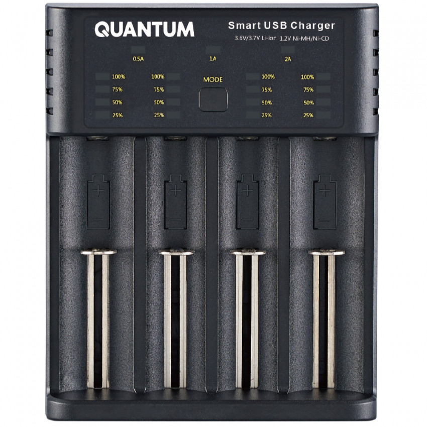 Зарядний пристрій Quantum QM-BC4040 універсальний 4-slot (USB)-QM-BC4040