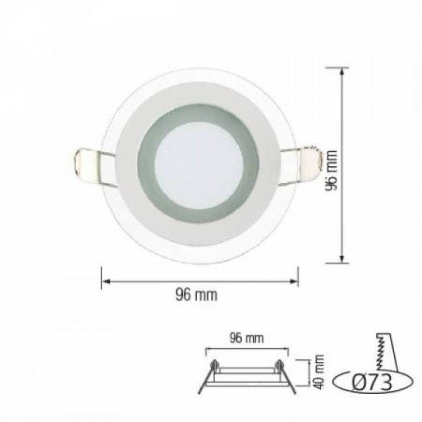 Світлодіодний світильник CLARA-6 6W 4200k-016-016-0006-030