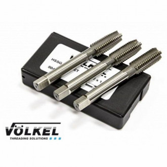 VÖLKEL Мітчики ручні - Набір of 3 pcs.  M 1,4 DIN 352 HSS-G-[articul]