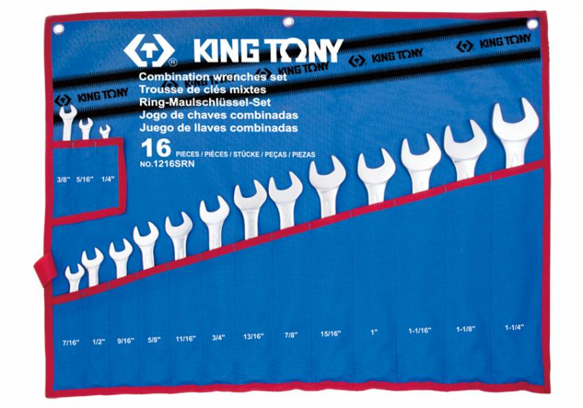 Набір ключів комбі 16 шт.-1216SRN