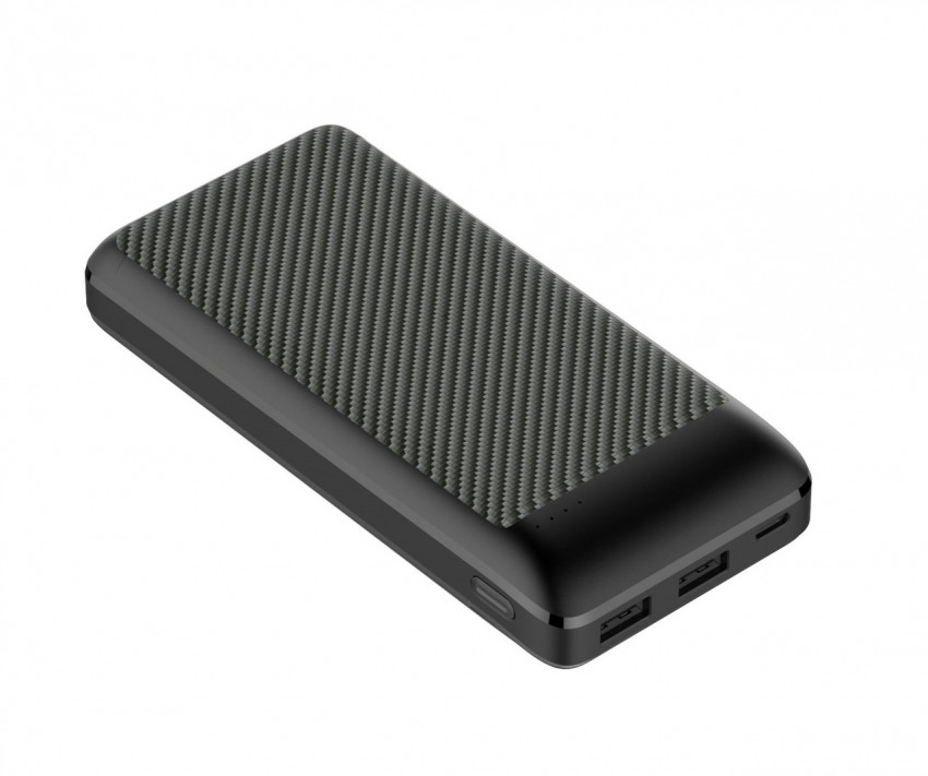 Універсальний мобільний акумулятор Power Bank Quick Charge QM-PB1020 black 20 000mAh 3.7V (2-USB)-QM-PB1020