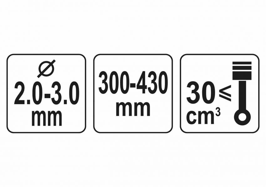 Головка сталева для кріплення жилки до газонокосарок YT-85001/YT-85003 YATO Ø2-3 мм 300-430 мм-YT-85135