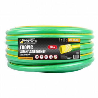 Шланг для поливу MASTERTOOL &quot;TROPIC&quot; 3/4&quot; 50 м зелений 92-1080