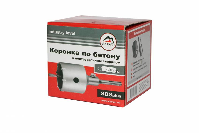 Коронка + 65мм в зборі,бетон,цегла-6900301076152