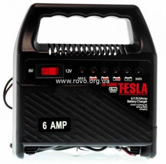 Зарядний пристрій TESLA ЗУ-15860 6-12V/6A/15-80AHR/світлодіодн.індик.-[articul]